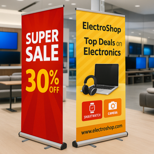 Double Sided Retractable Banner Stand
